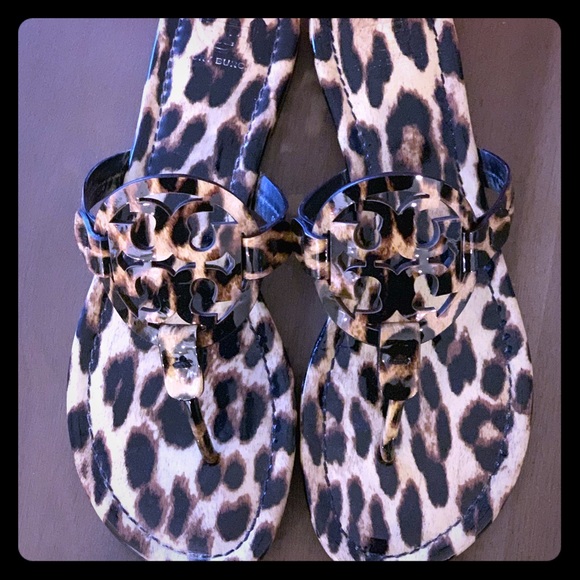 Tory Burch Shoes - Tory Burch Miller sandals - leopard print EUC